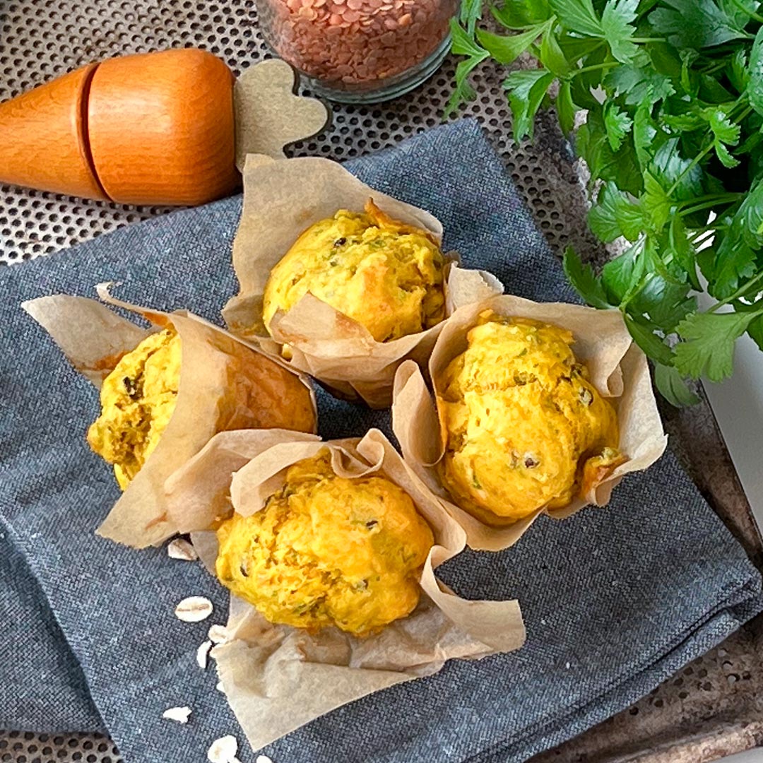 Cupcakes with vegetables