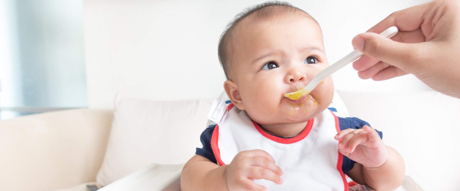 baby being fed