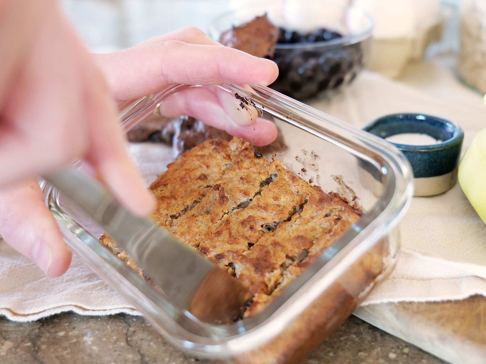 making porridge sticks in microwave oven