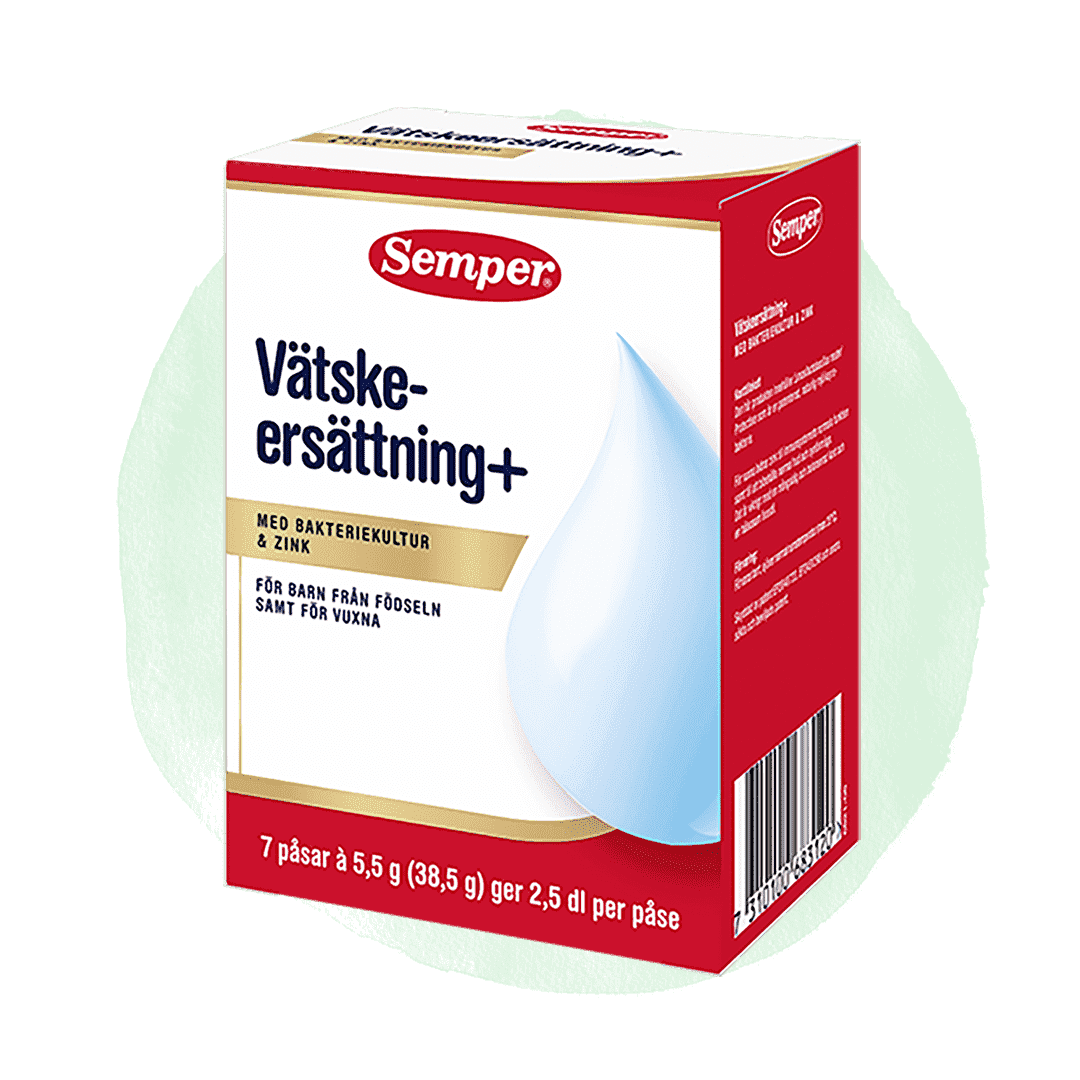 Vätskeersättning + med bakteriekultur