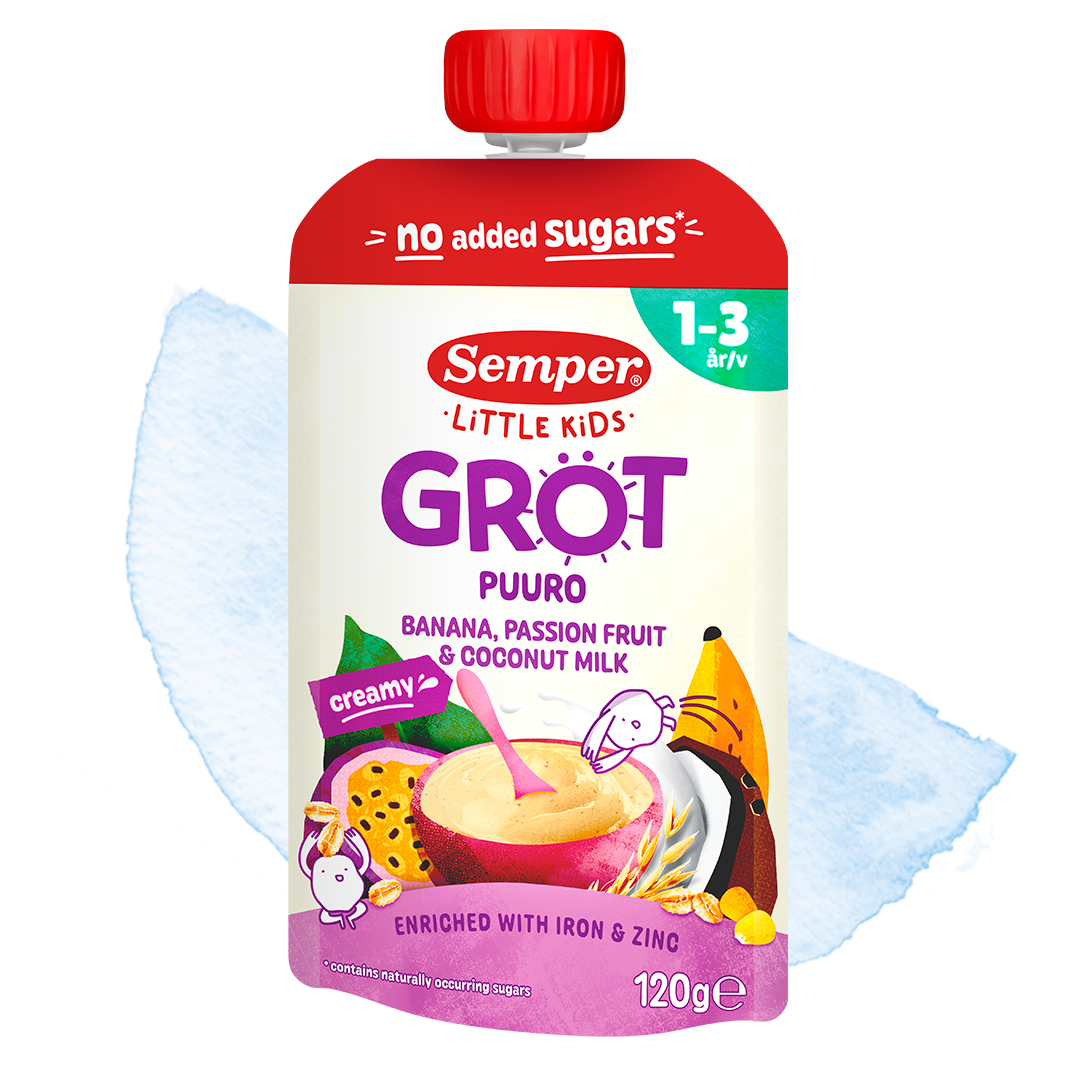 Grötklämmis Little Kids Banan, passionsfrukt & kokosmjölk