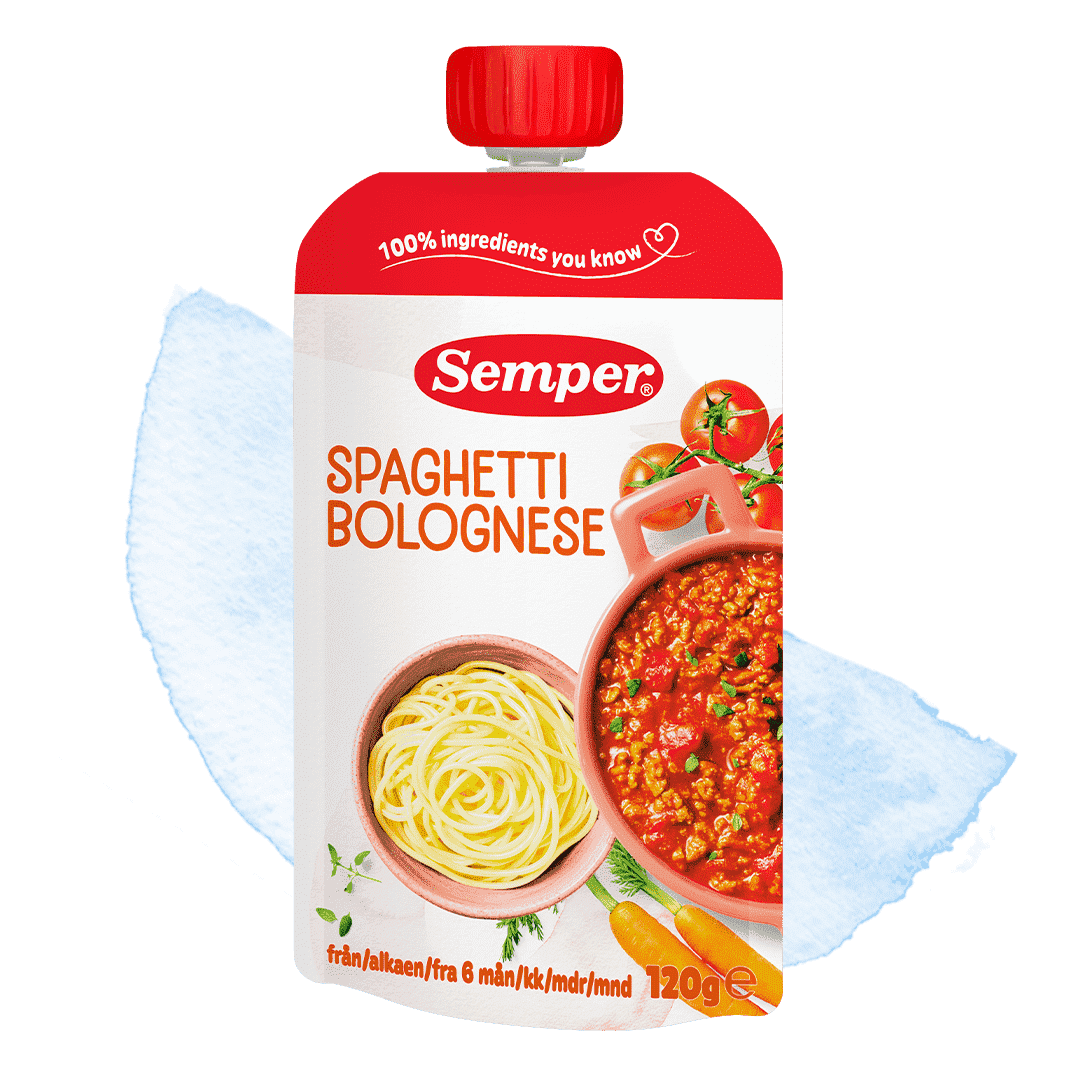 Spaghetti bolognese i klämpåse