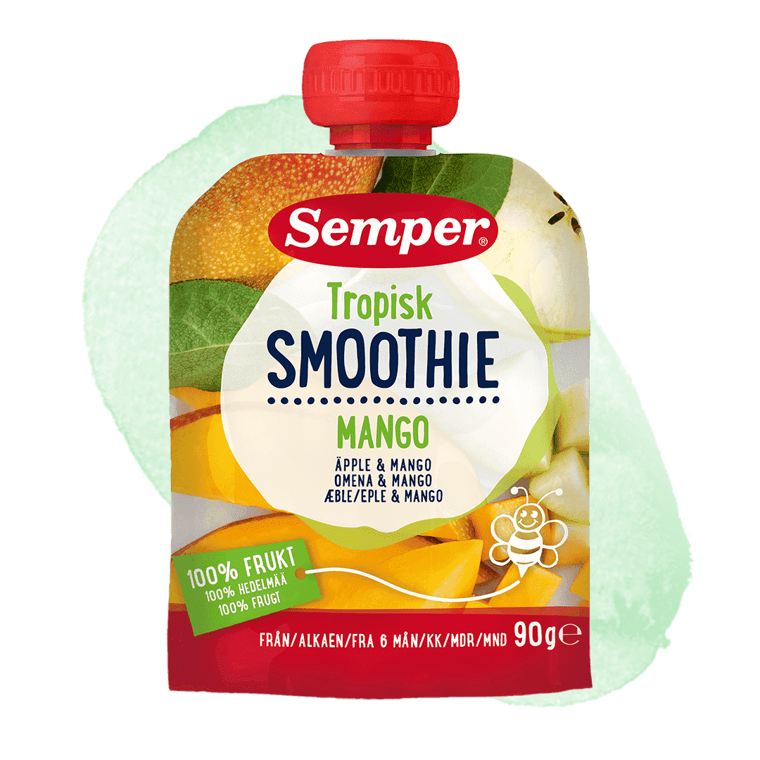 Smoothie tropisk med äpple & mango