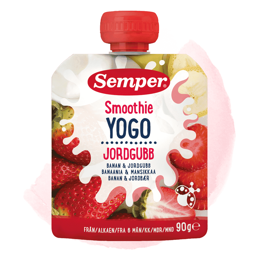 Smoothie yogo jordgubb