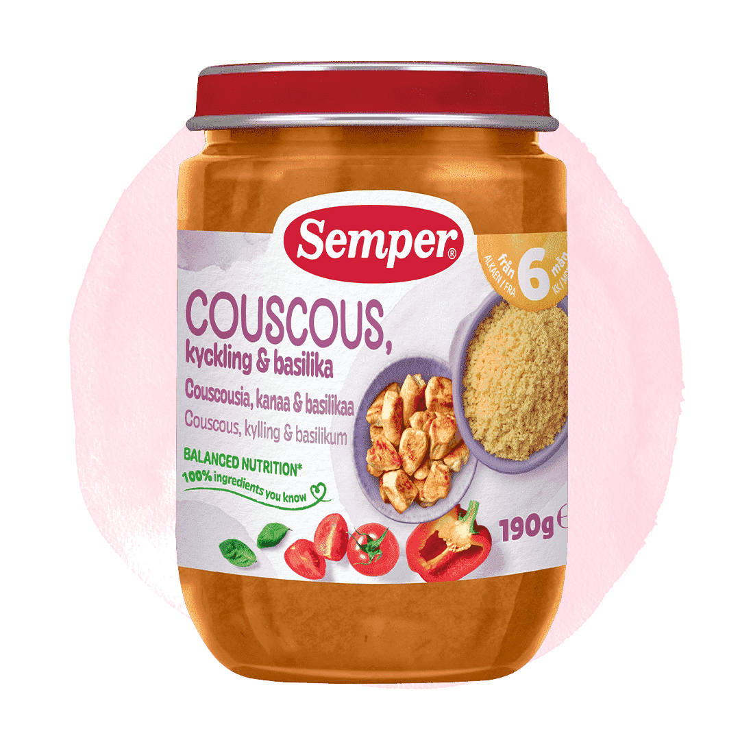 Couscous med kyckling & basilika