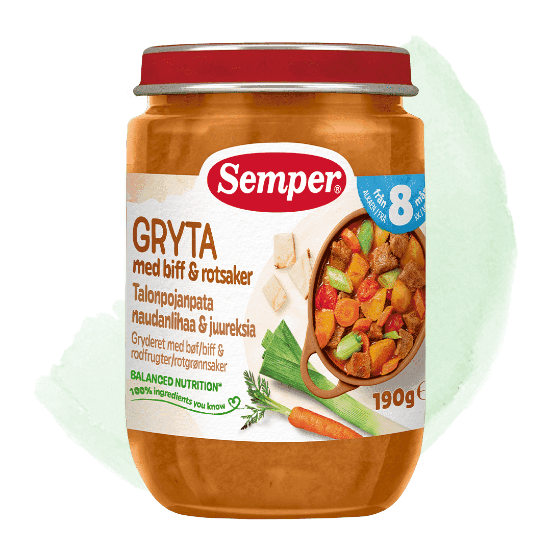 Gryta med biff & rotsaker 8m