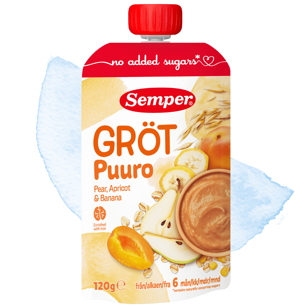 Grötklämmis Päron, aprikos & banan
