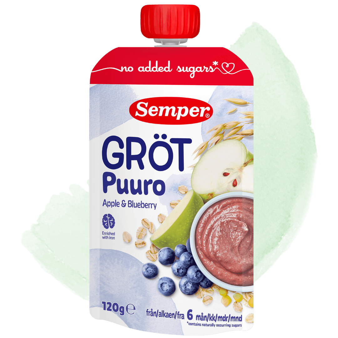 Grötklämmis Apple & blueberry