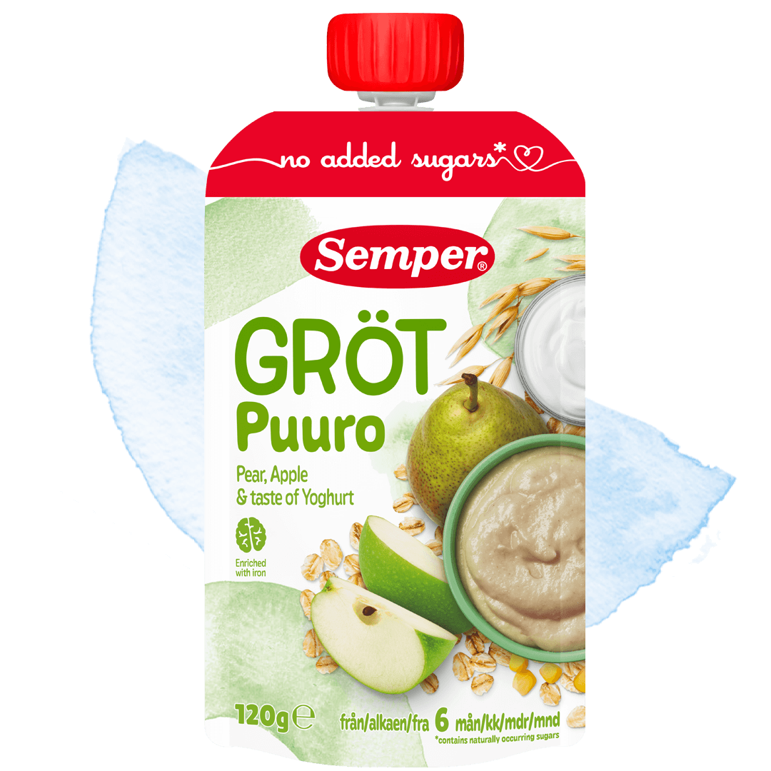 Grötklämmis Päron, äpple & yoghurt