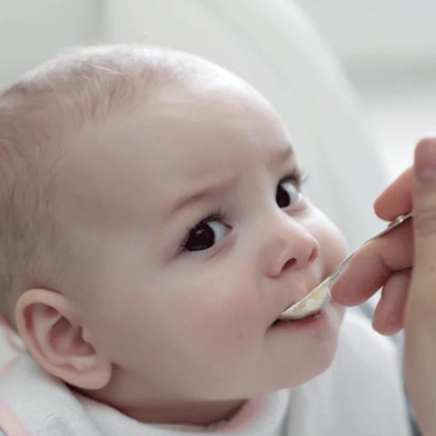 Äpple- och bananpuré